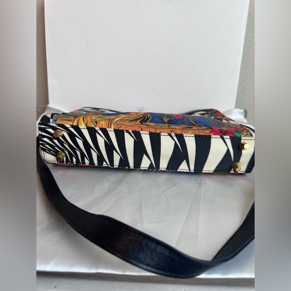 Gianni Versace Rare Optical Baroque Print Shoulder Bag - Picture 3 of 16